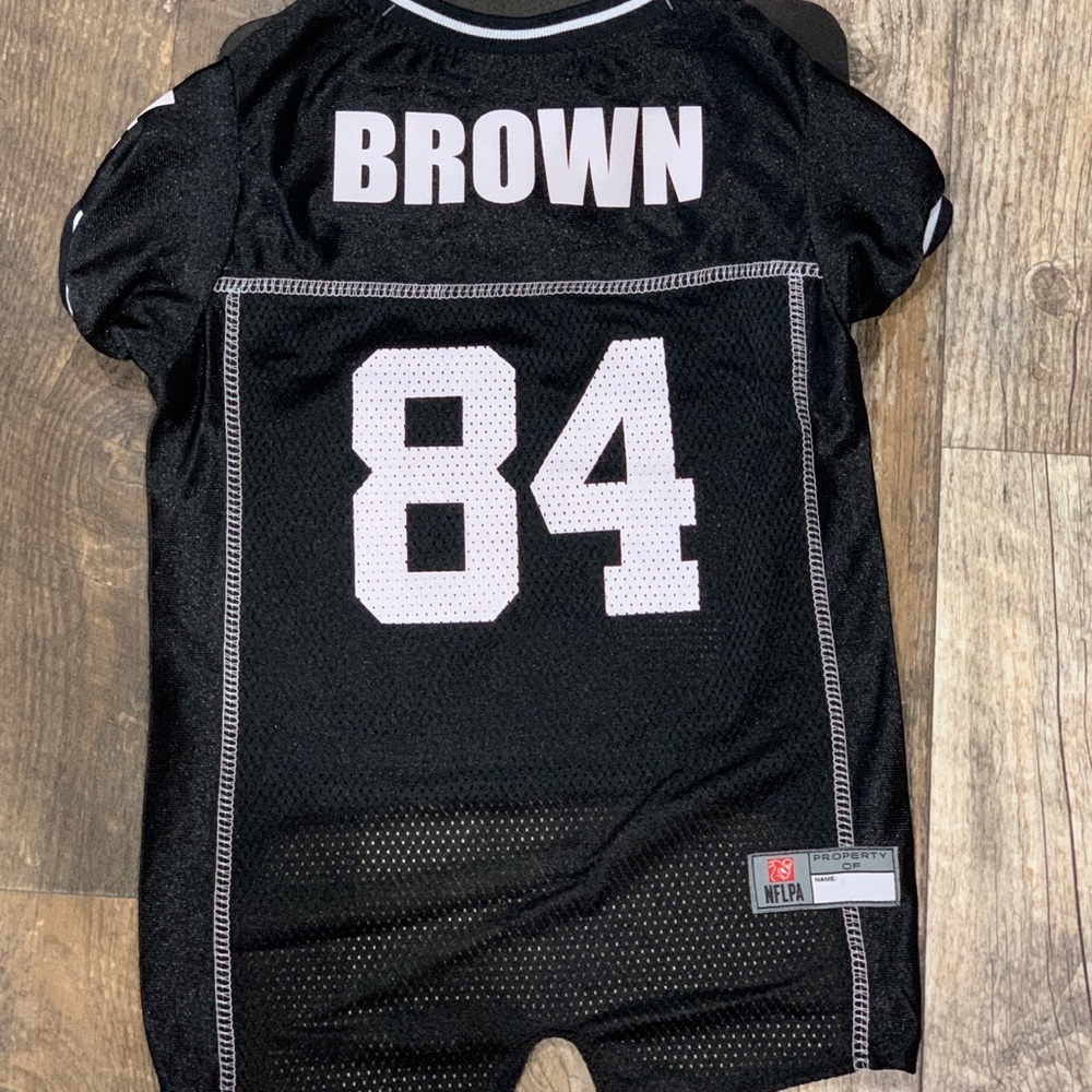 NFLPA Brown college dog jersey size large 20-24”